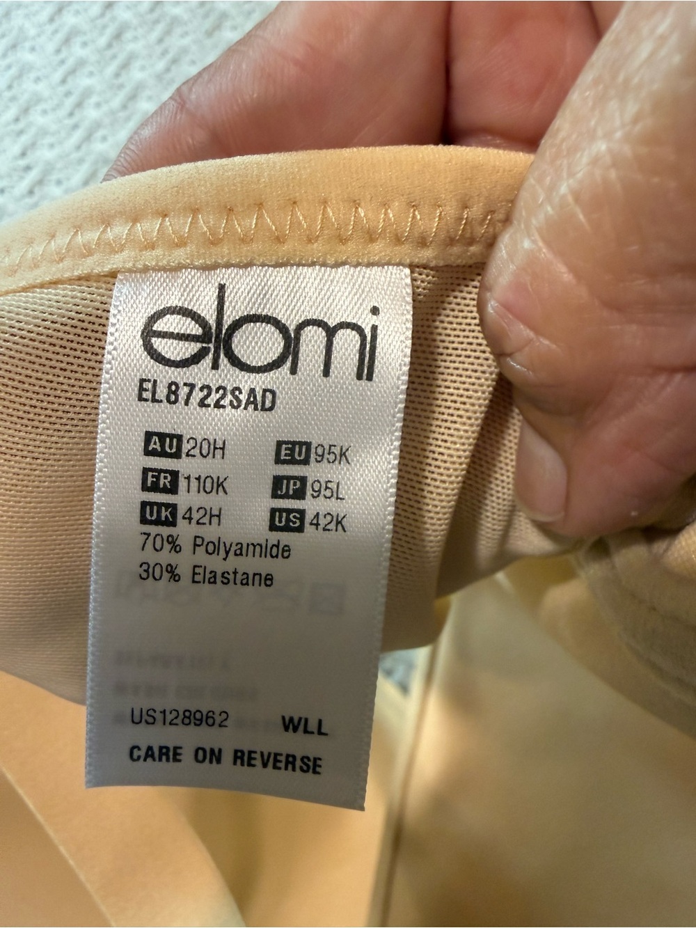 New Elomi Bijou 42K Smooth Nude T-Shirt Bra - Women Intimates & Sleepwear - Picture 9 of 13